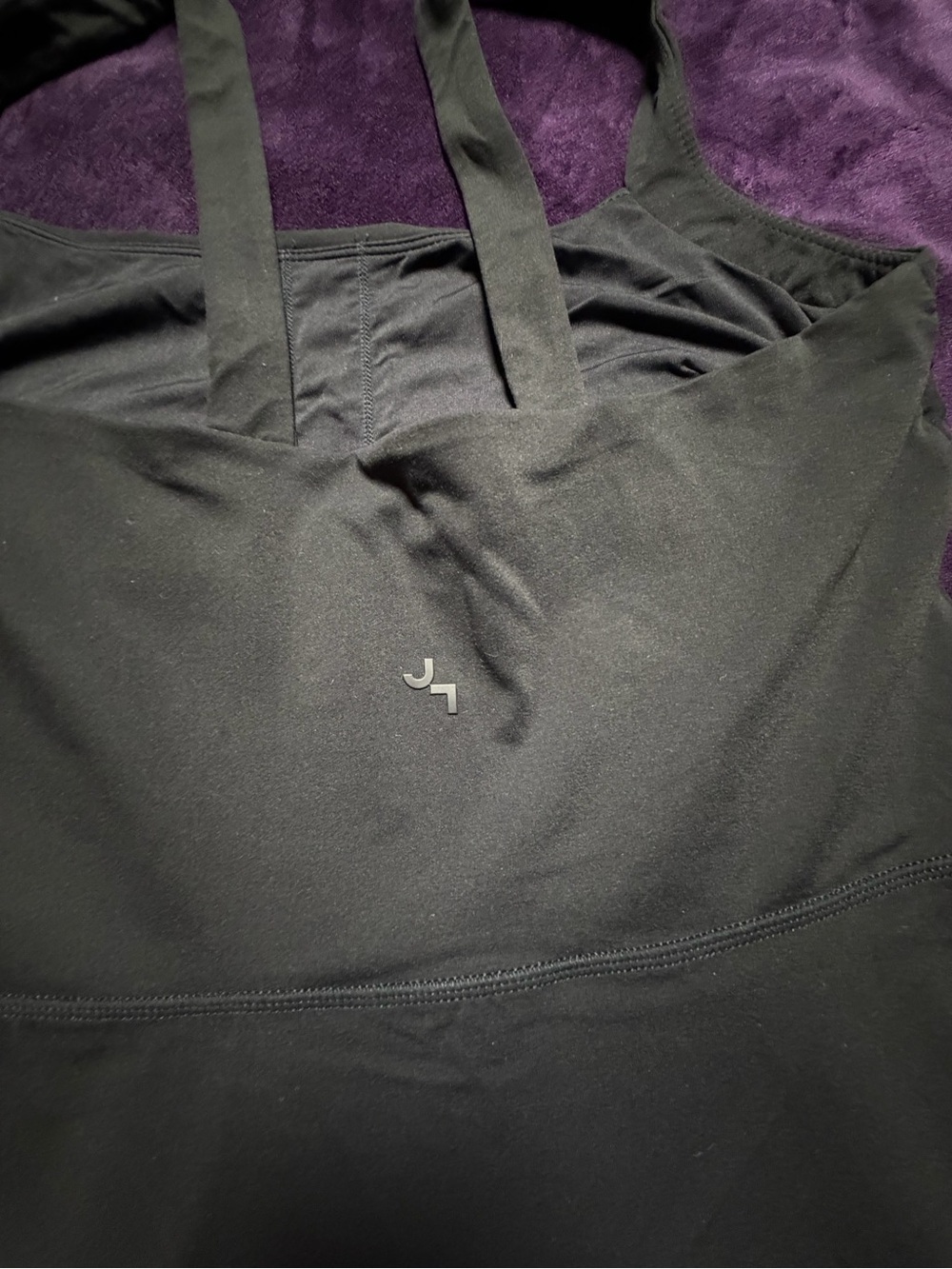 JoyLab Black Active Dress Size Large Built-In Shorts Pockets Shelf Bra - Picture 4 of 8